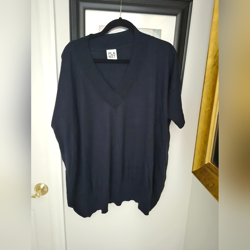 Planet By Lauren G Navy Sweater XL